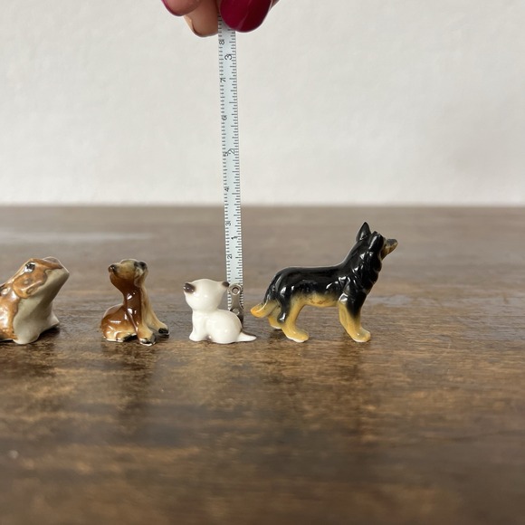 Vintage Small Miniature Animal Figurines Wildlife Cat Dog Bird Japan Lot Of 5 - Picture 6 of 7